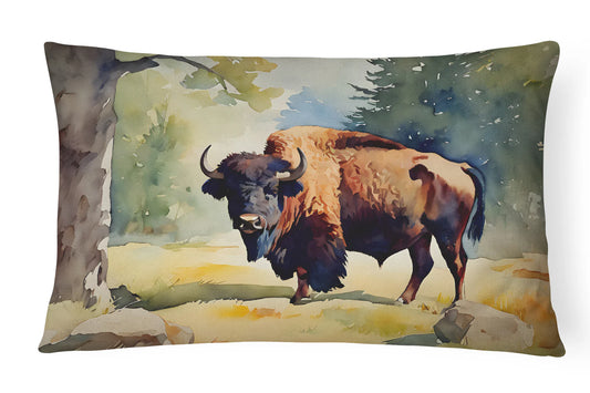 American Bison Throw Pillow