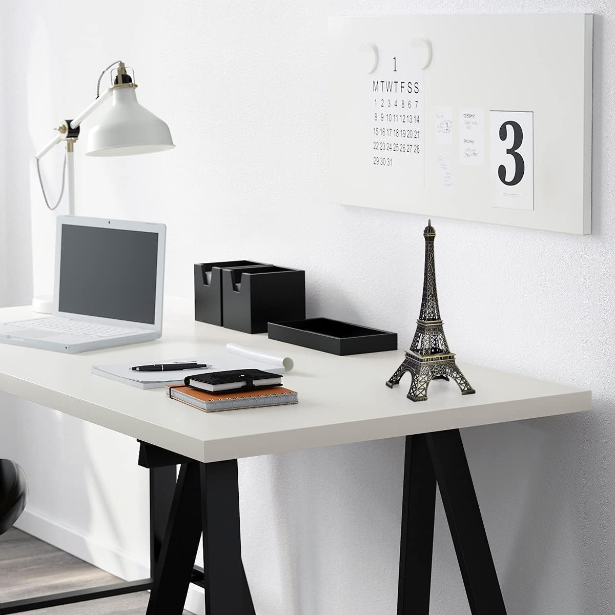 Bronze Metal Eiffel Tower Statue, 10Inch Decorative Figurine Replica Stand Holder for Cake Topper Table Decor Gift Party Home Decoration