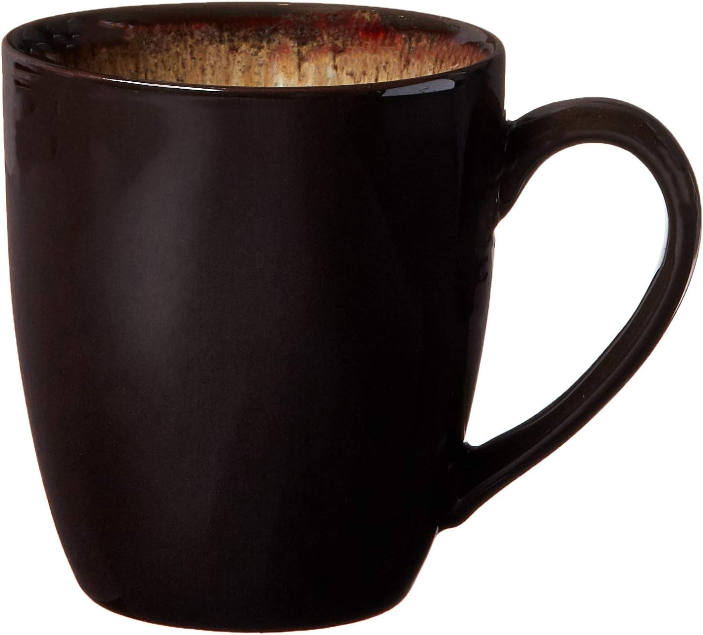 Markham Square Casual round Dinnerware Set – 16-Piece Stoneware Dinner Party Collection W/ 4 Dinner Plates, 4 Salad Plates, 4 Bowls & 4 Mugs – Unique Gift Idea, Brown, 11X11X4"