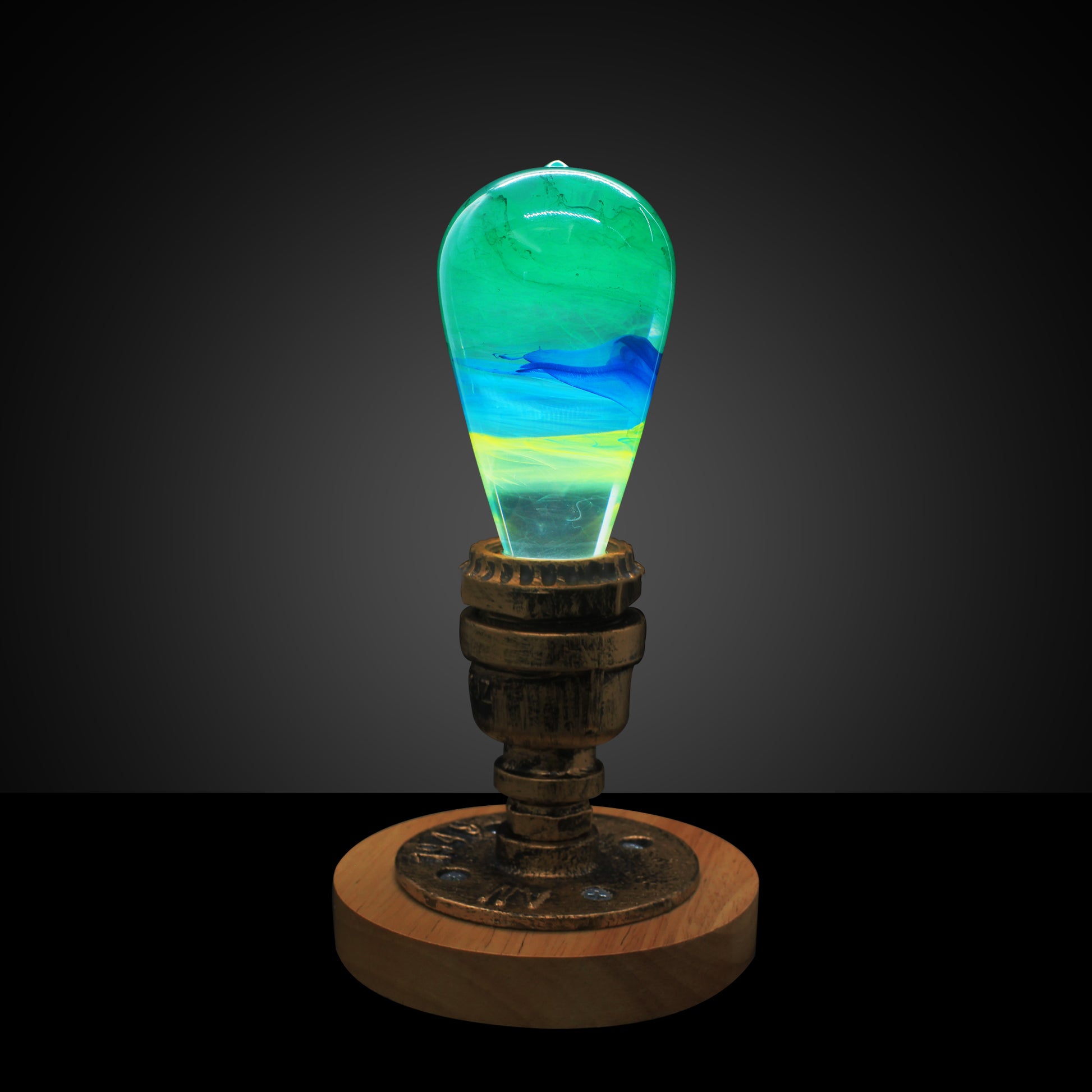 EP LIGHT Resin Wood Table Lamp, Ambient Night Lights, Birthday Gifts, Creative Lighting