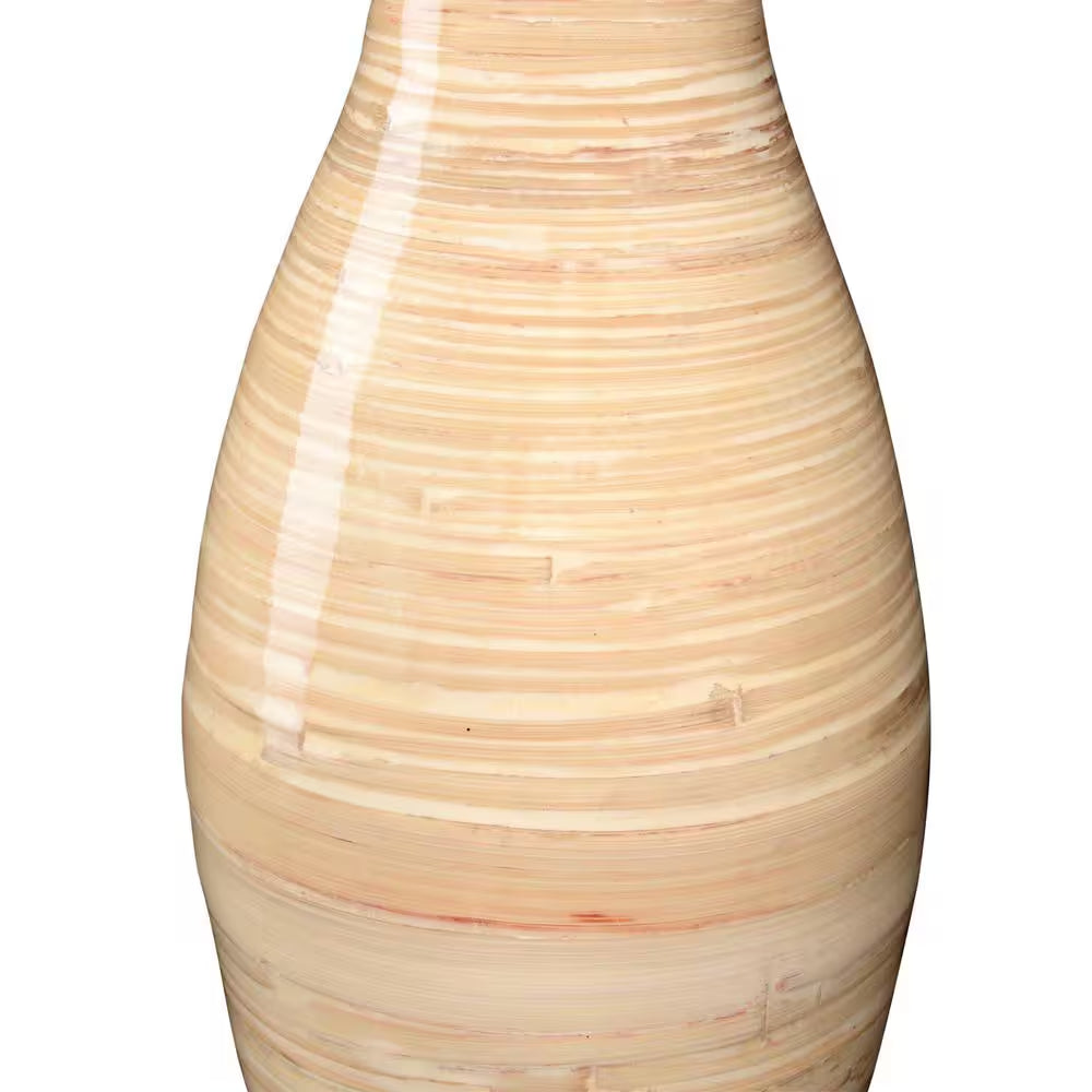 20 In. Natural Decorative Handcrafted Classic Bamboo Floor Vase