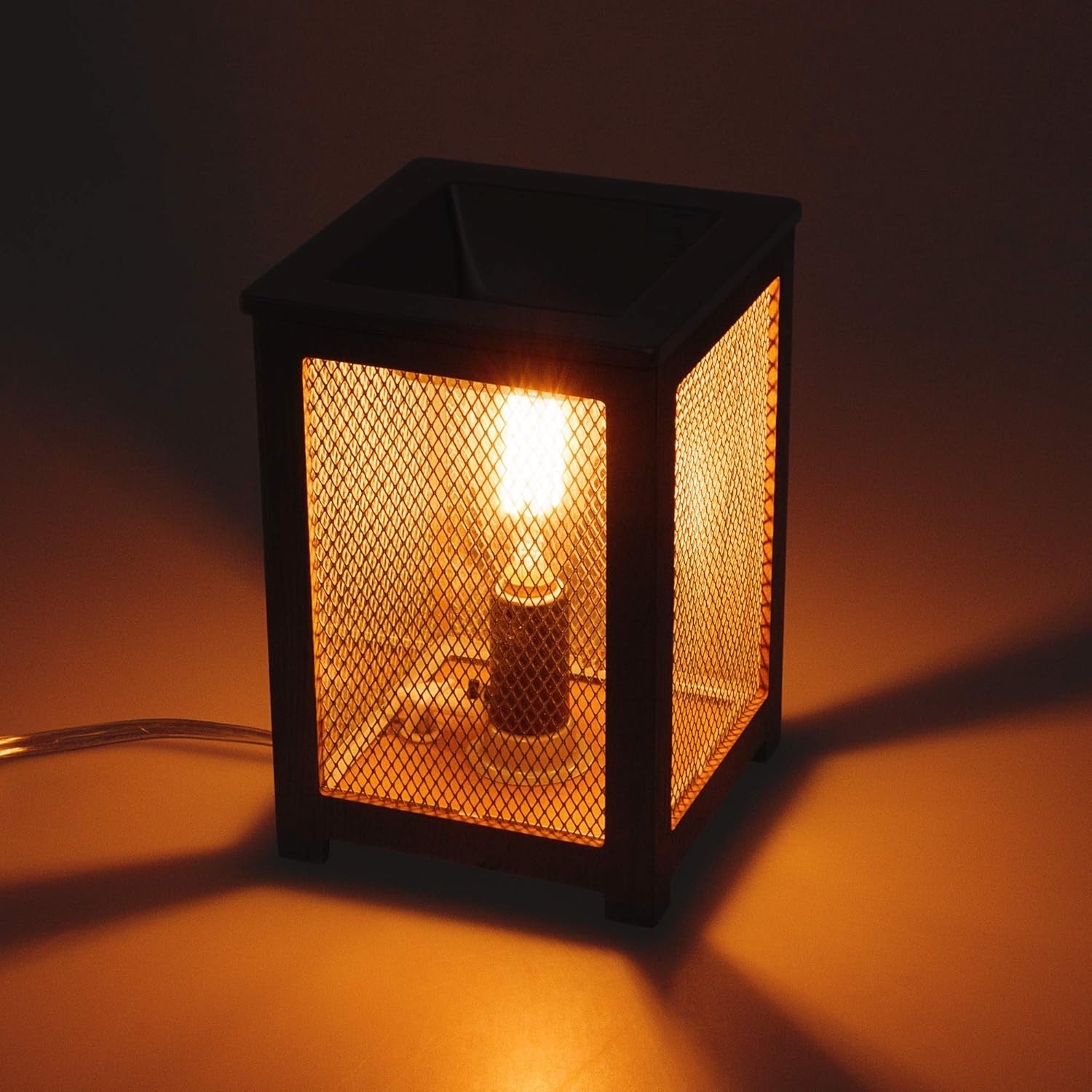 White Farmhouse Wax Warmer for Scented Wax - Electric Plug in Wax Melt Warmer - Stocking Stuffer Gift Holiday Christmas Hanukkah