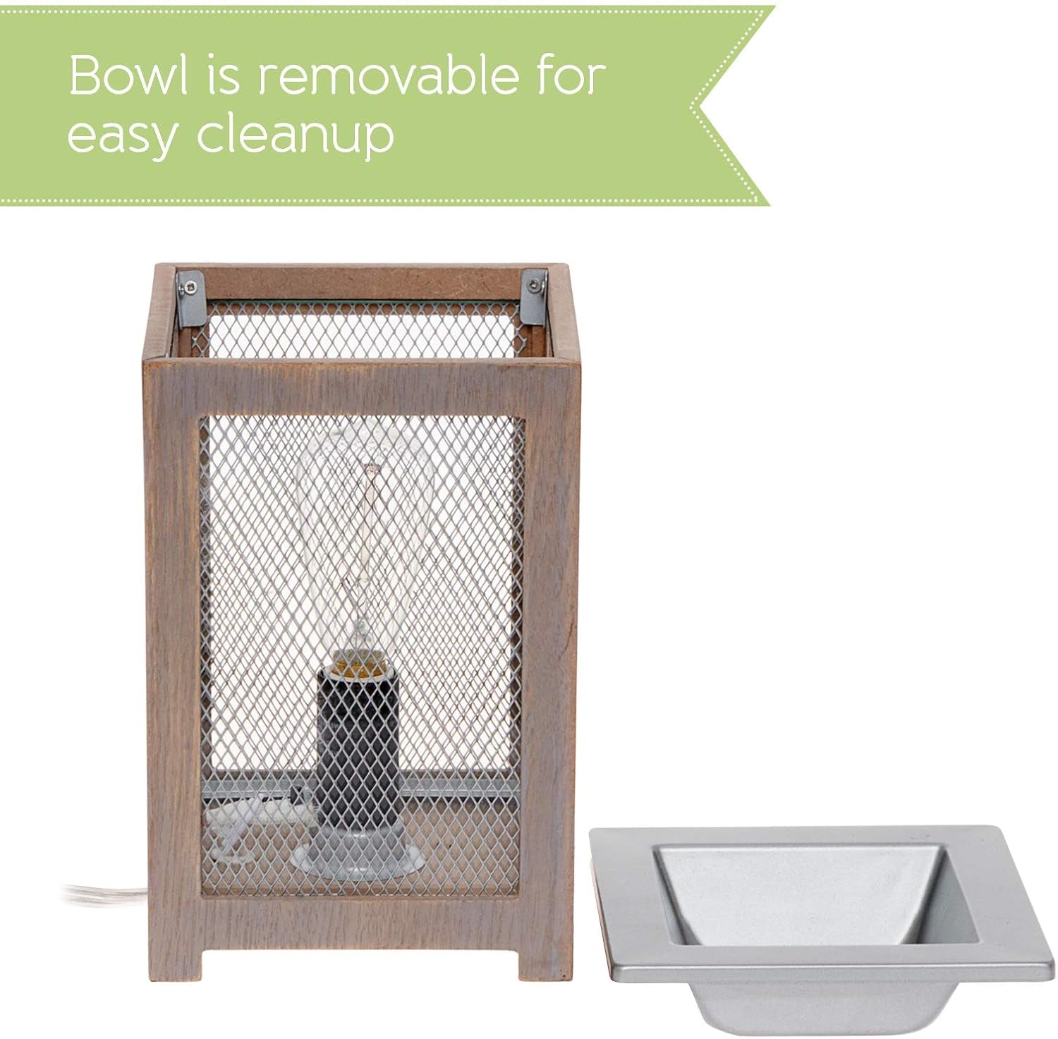 White Farmhouse Wax Warmer for Scented Wax - Electric Plug in Wax Melt Warmer - Stocking Stuffer Gift Holiday Christmas Hanukkah