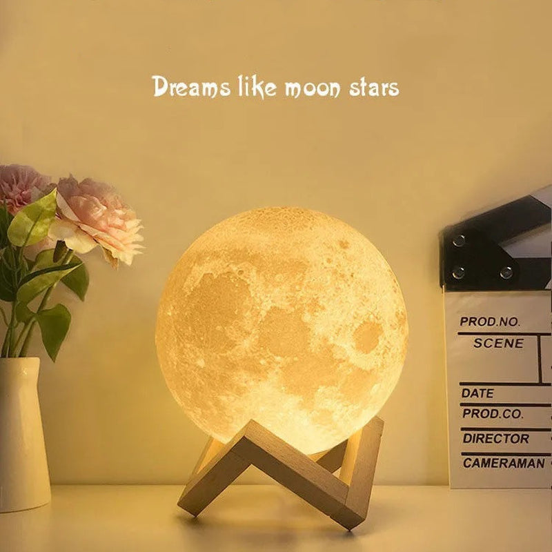 3D Printing Moon Night Table Lamp Chinese Valentine'S Day Gift