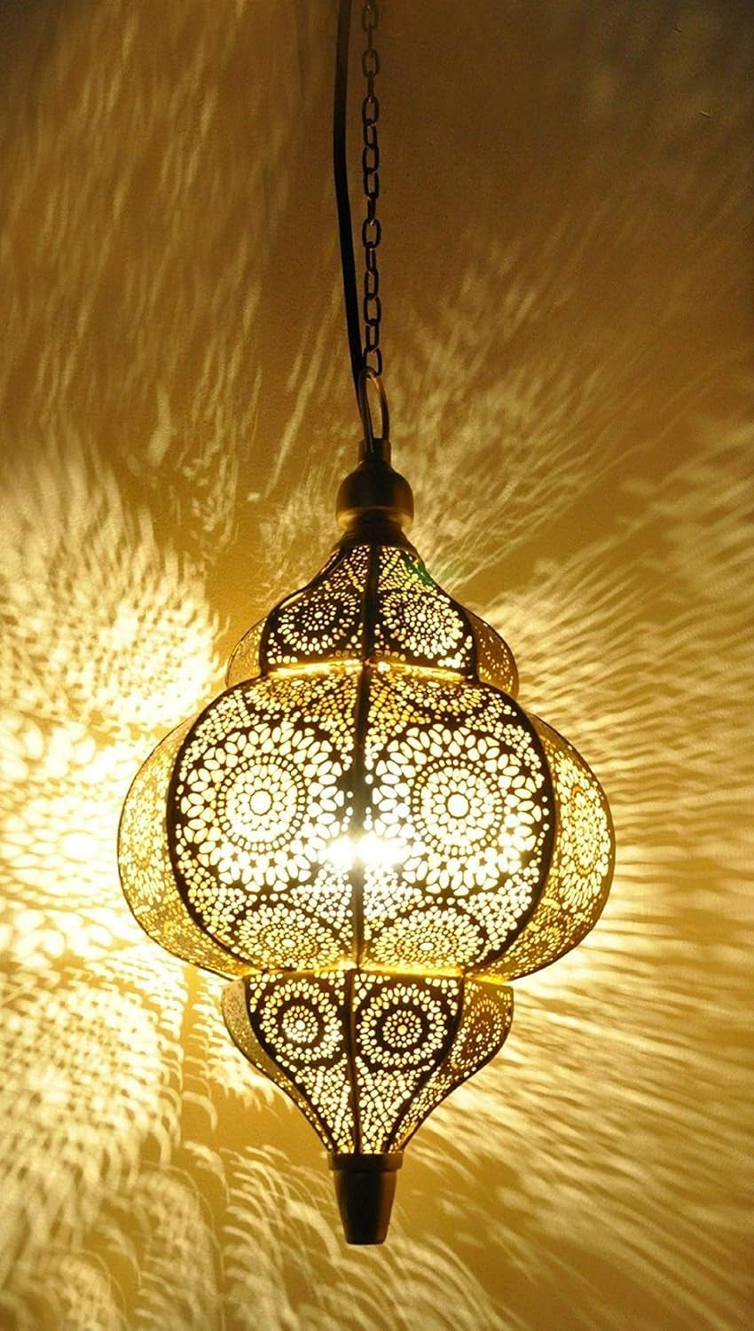 Modern Turkish Vintage Antique Look Moroccan Gold Ceiling Lights Home Lantern Pendant Gifts Oriental Arabian Hanging Lamp