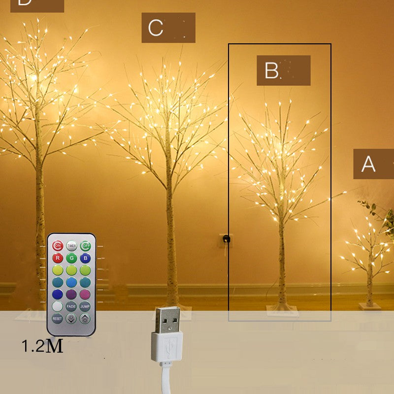 White Birch Tree Lights Led Lanterns Bedroom Room Decoration Lights