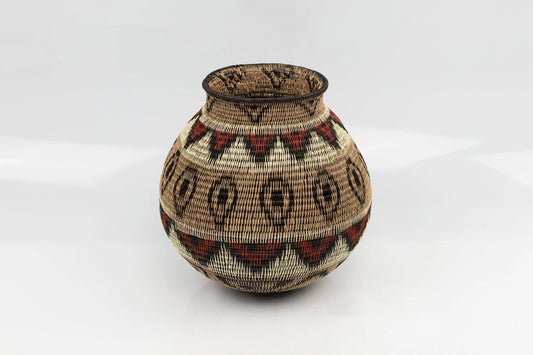 Wounaan Indian Hand Woven Feather Panama Basket Basket Wall Decor, Handwoven Natural Basket, Decor Basket, Storage Basket, Boho Baskets