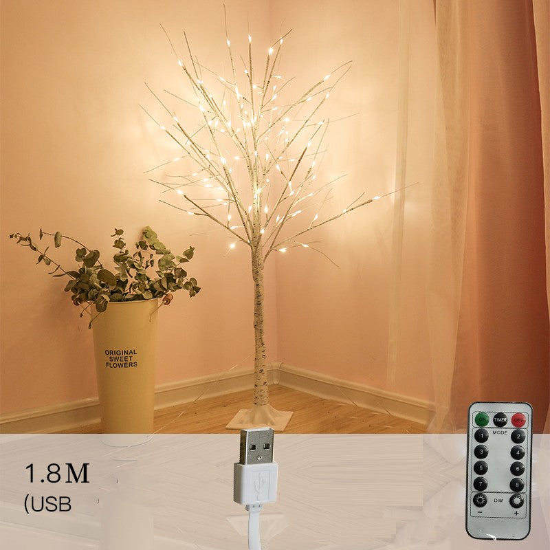 White Birch Tree Lights Led Lanterns Bedroom Room Decoration Lights