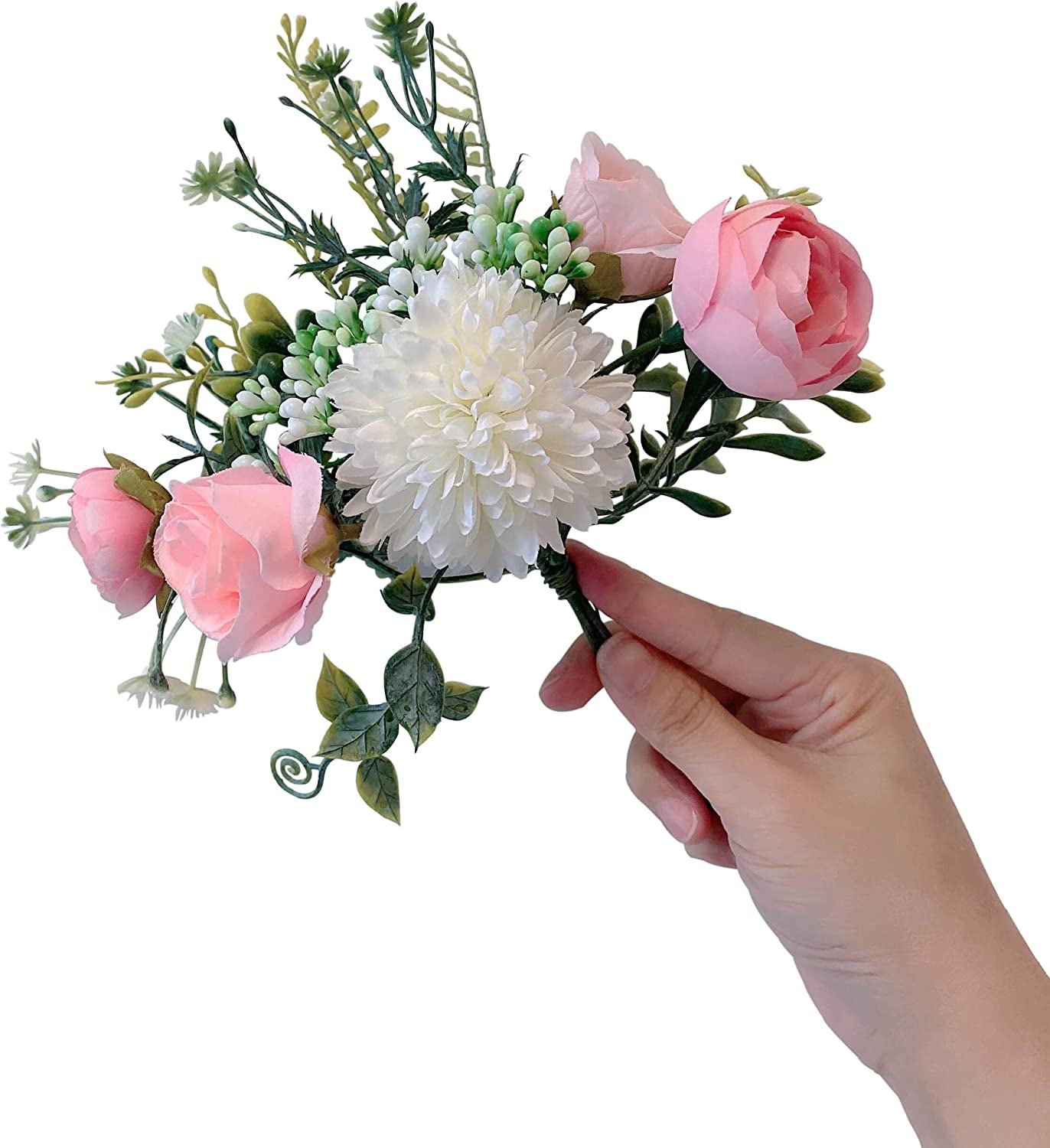 Welcome Sign for Front Door, Farmhouse Porch Décor Wooden Hanging round Sign 12" Black-Floral