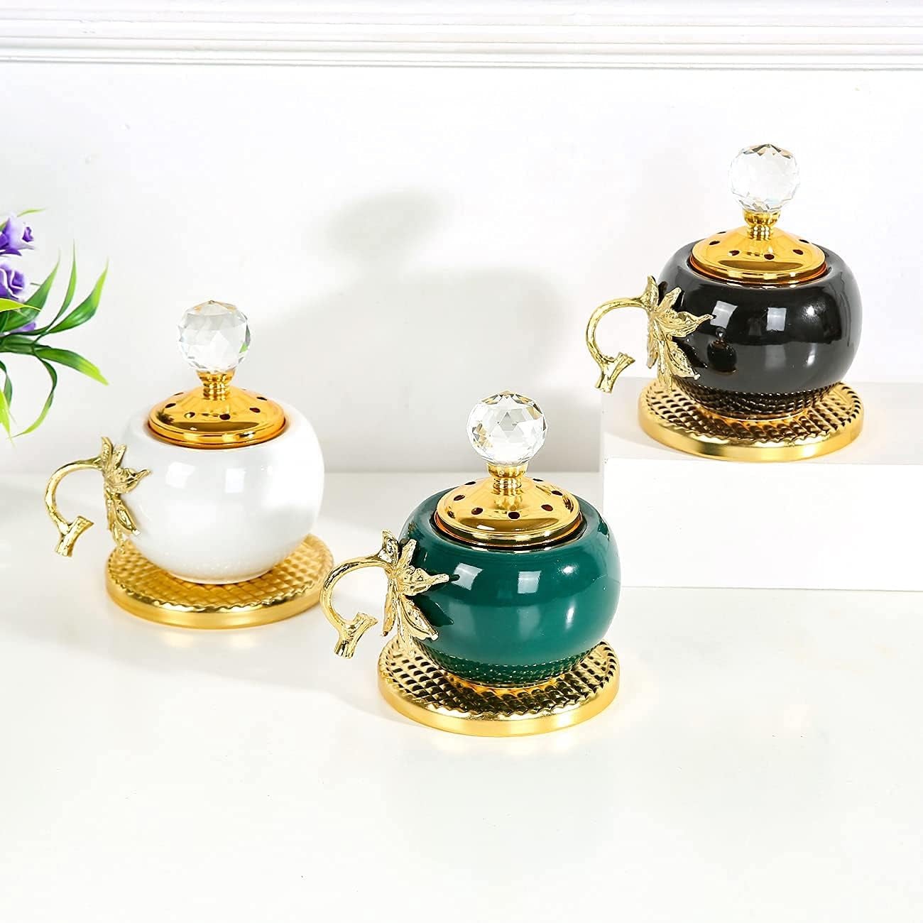 Charocal Incense Burner White