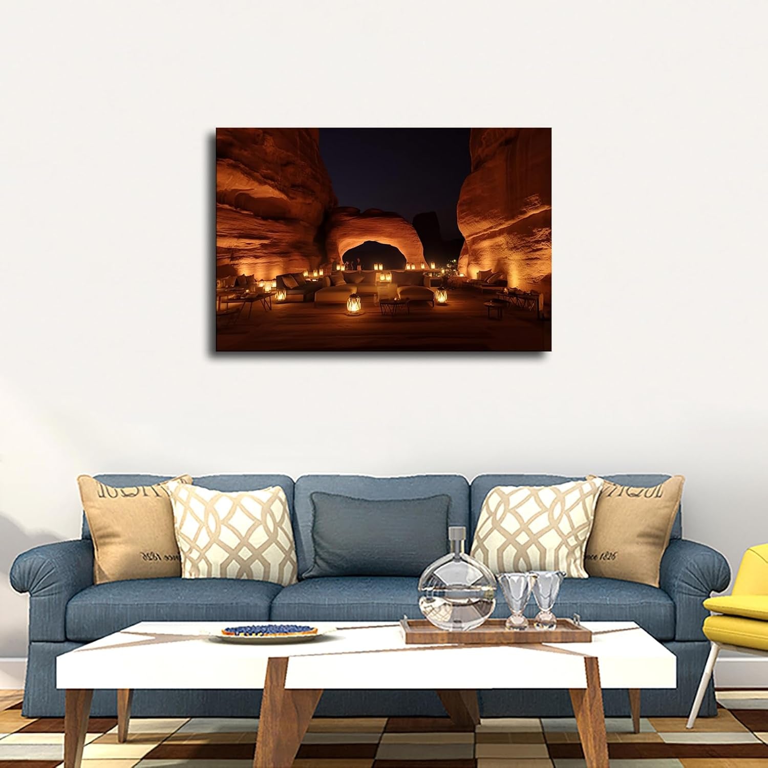 Bedouin Arabian Saudi Style Poster Picture HD Printing Modern Home Bedroom Wall Art Kitchen Office Decoration (Unframed,08×12Inch)