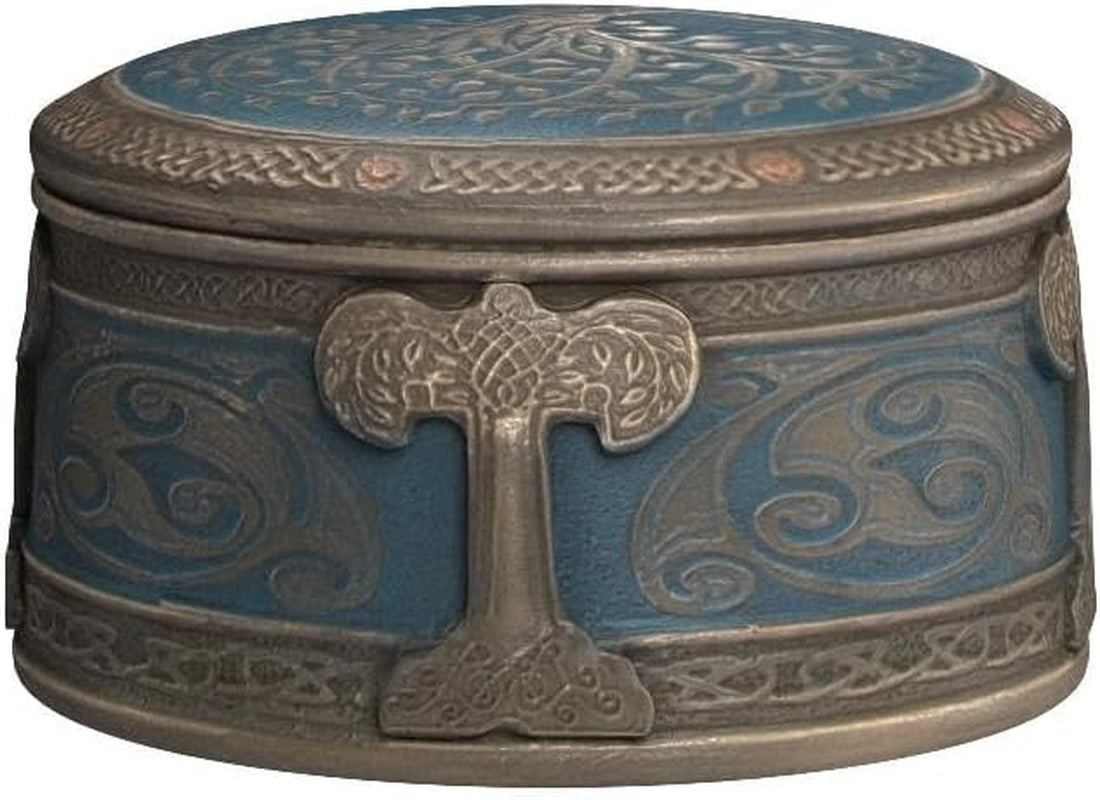 4 Inch Spiritual Tree of Life Cold Cast Resin Bronze Finish Trinket Jewelry Box