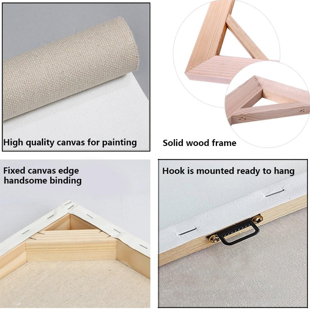 African American Woman Art Black Art Handmade Thick Textured Oil Paintings Canvas Wall Art for Living Room Bedroom Abstract Africa Pictures Artwork Wooden Framed African Life 24"X36"