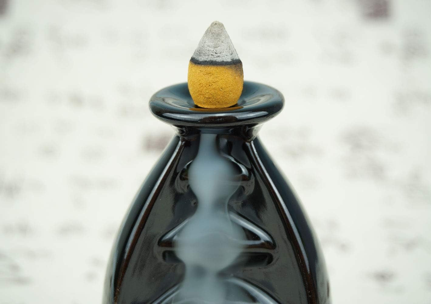 Incense Burner Handmade Ceramic Incense Holder Waterfall Backflow Incense Burner Bottle Porcelain Statue