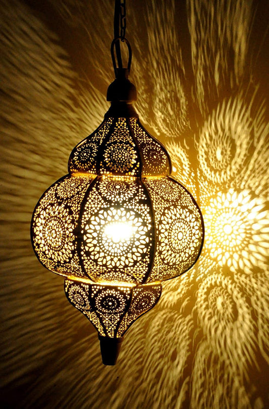 Modern Turkish Vintage Antique Look Moroccan Gold Ceiling Lights Home Lantern Pendant Gifts Oriental Arabian Hanging Lamp