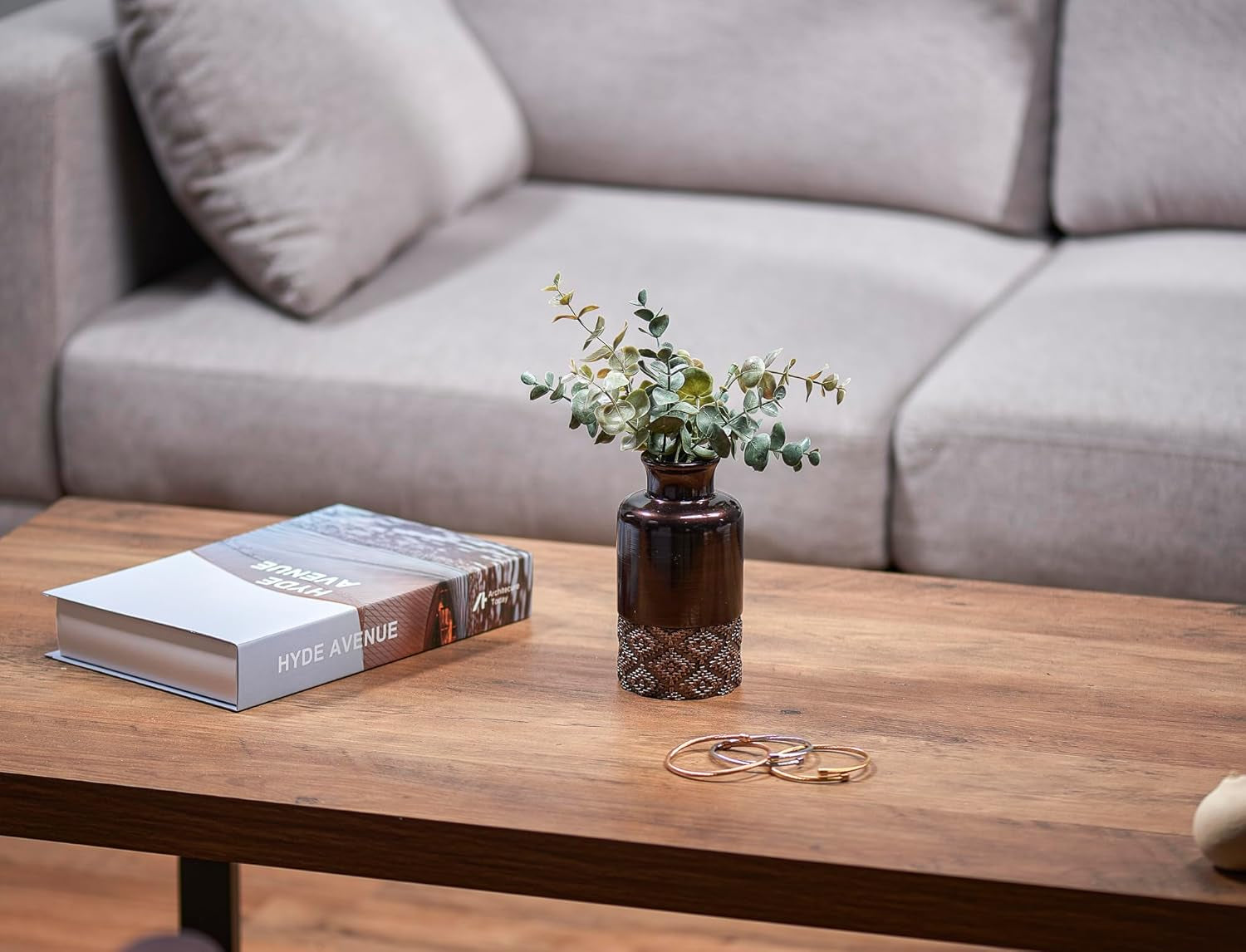 Dublin Brown Vases - Set of 3 Vases - Table Centerpieces for Dining Room, Kitchen Décor, Home Decor for Your Living Room, Dining Room, Bedroom, Office, Entry Table or Shelf Decor