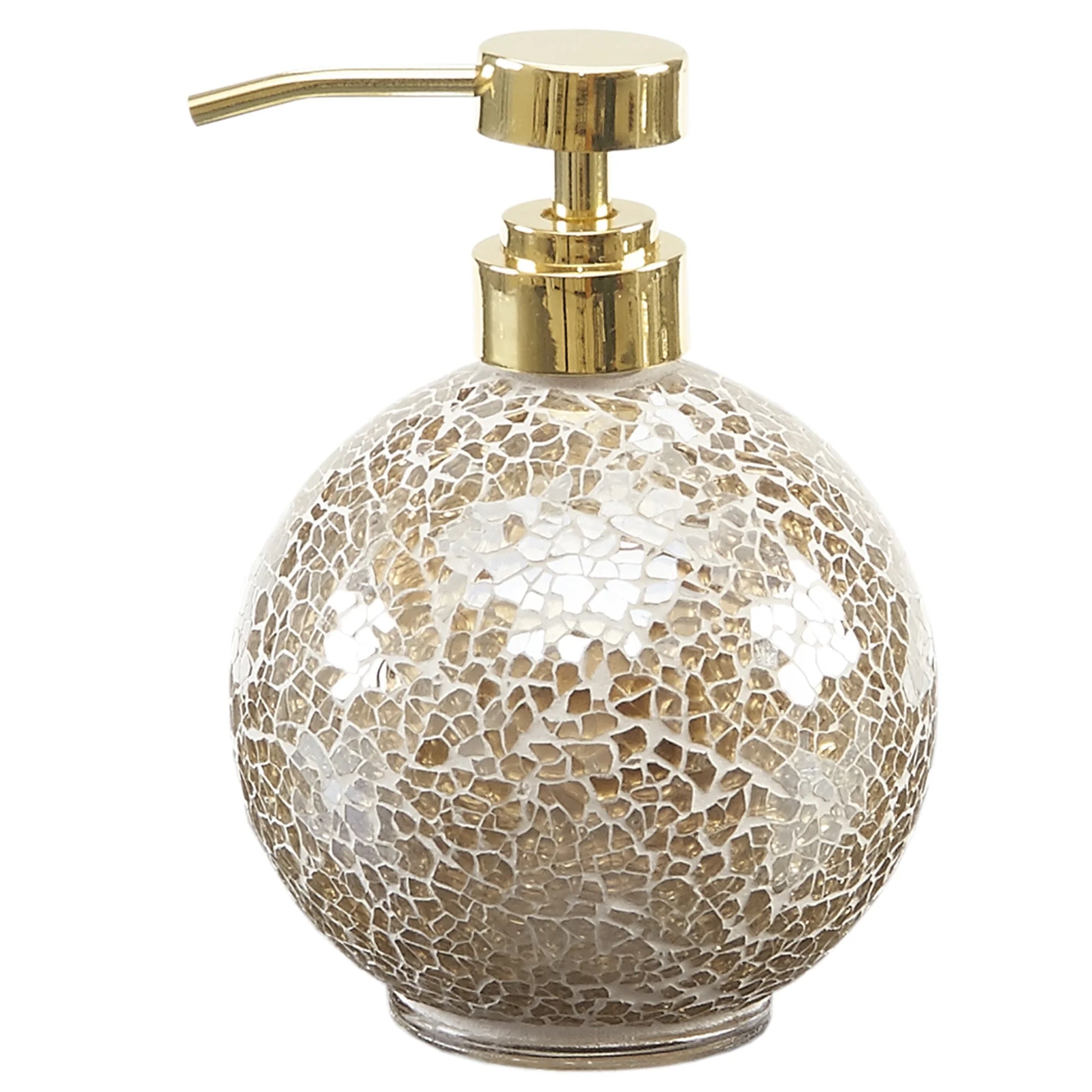 4 Piece Mosaic Bath Accessories Sets, Gold,Silver,Multi-Color