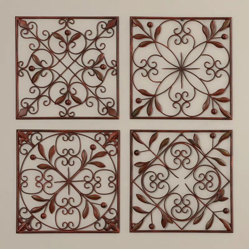 Farmhouse Plants & Flowers Wall Decor on Metal