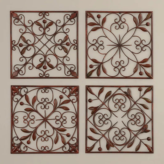 Farmhouse Plants & Flowers Wall Decor on Metal