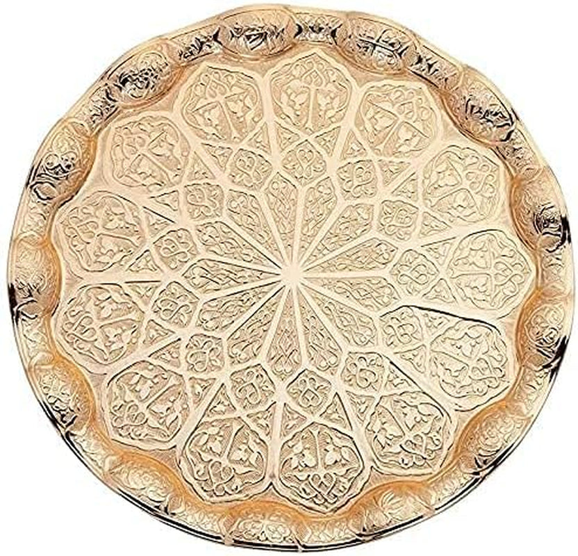 Crystal-Embellished Turkish Tea Glass Set with Zamak Holders and Saucers (SET of 6) (Multi)