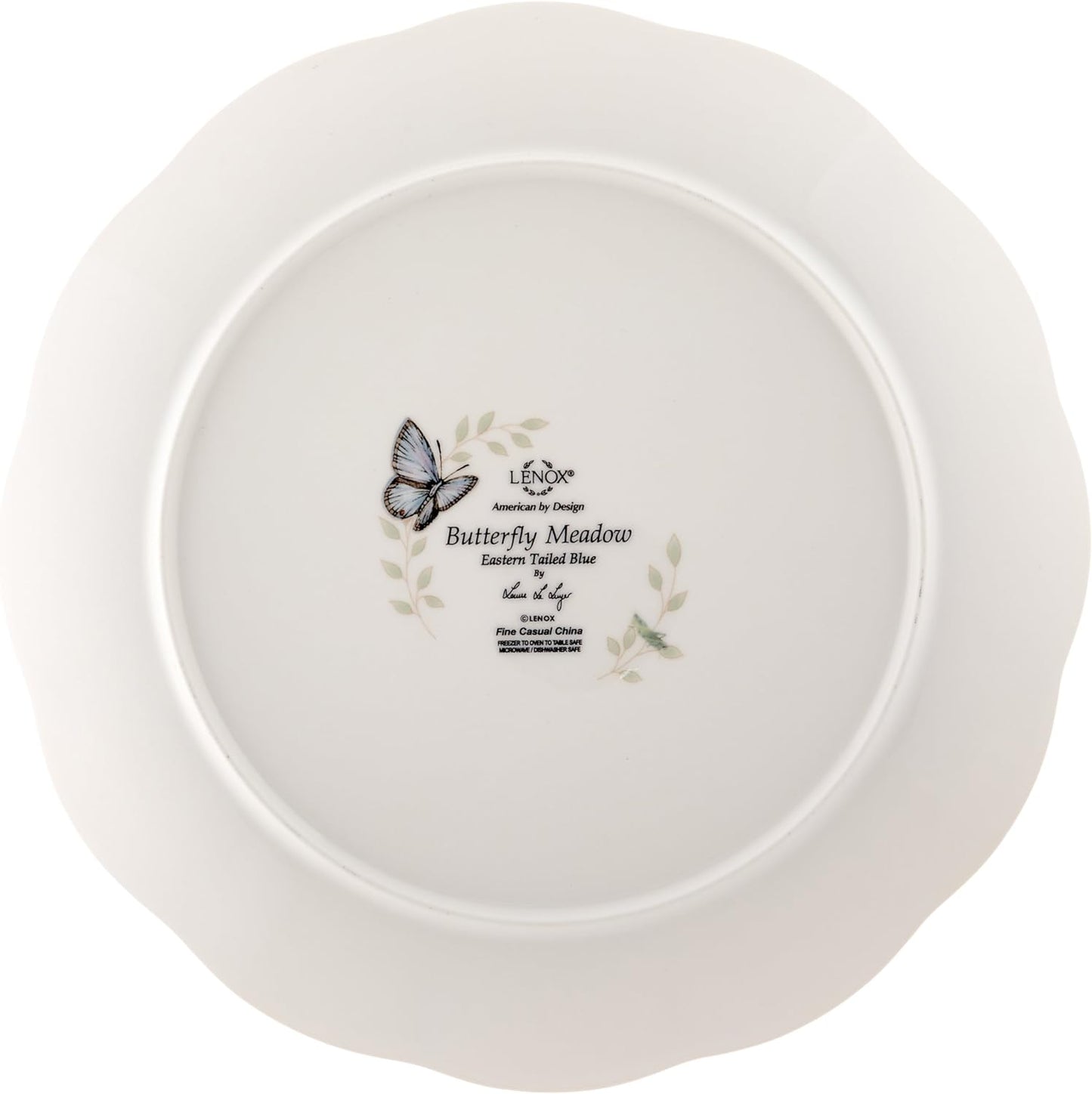 6342794 Butterfly Meadow 18-Piece Dinnerware Set White