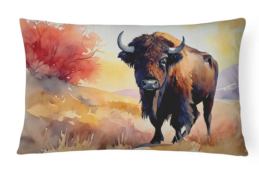 American Bison Throw Pillow