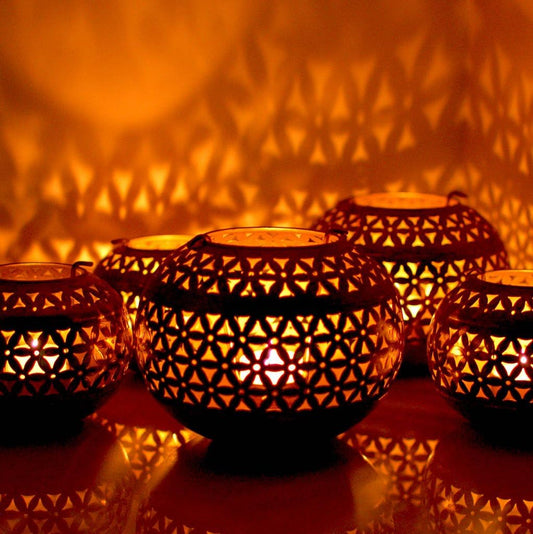 Moroccan Vintage Tea Light Holder Lantern for Christmas Lighting