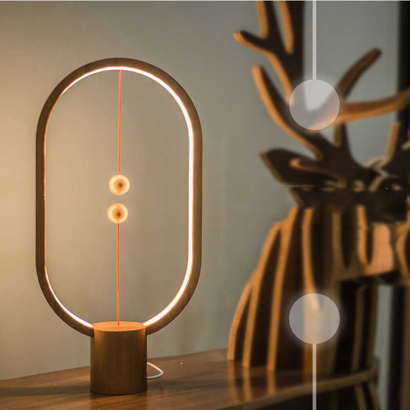 Creative Magnetic Balance LED Night Light Ornaments