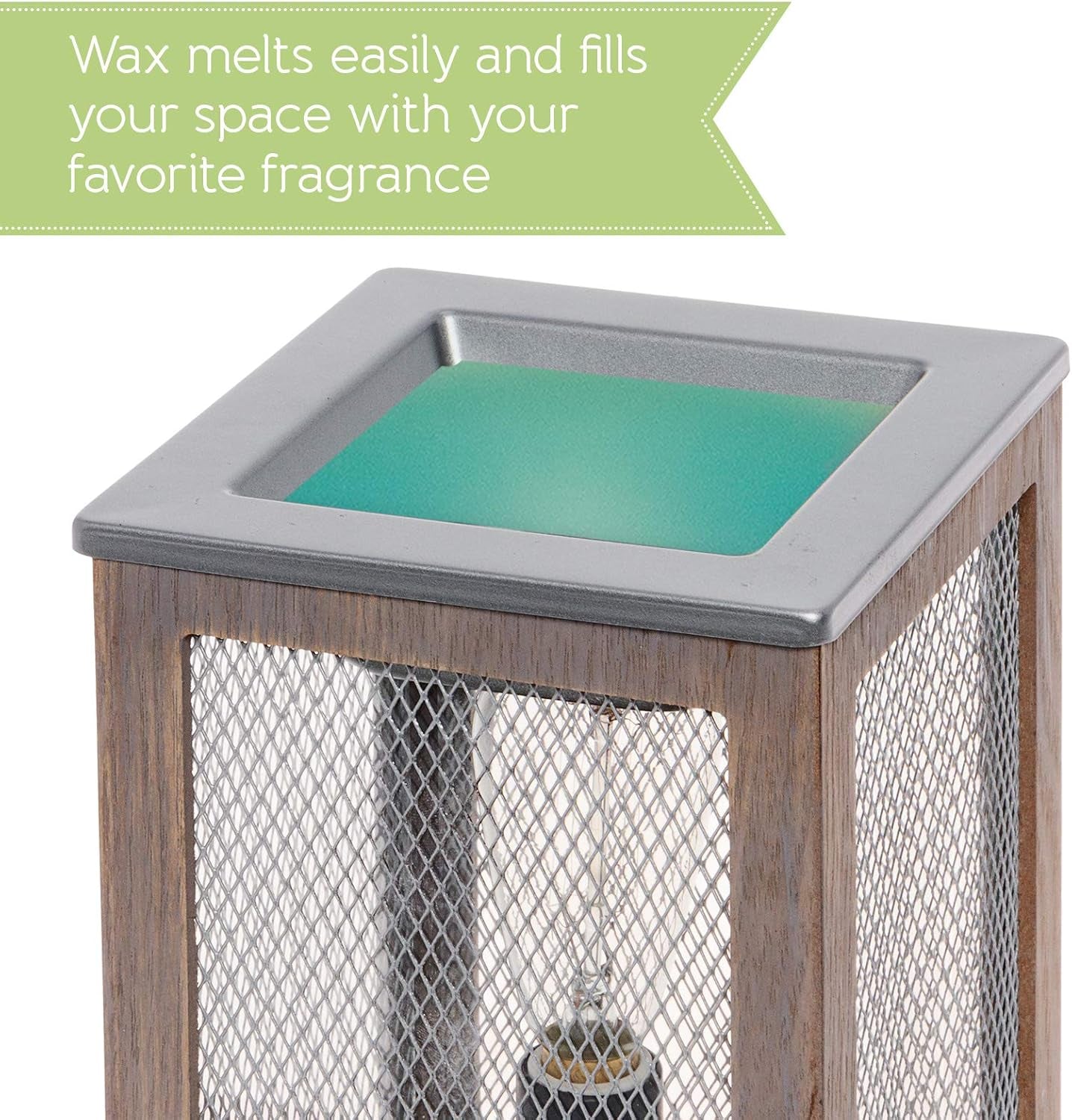 White Farmhouse Wax Warmer for Scented Wax - Electric Plug in Wax Melt Warmer - Stocking Stuffer Gift Holiday Christmas Hanukkah