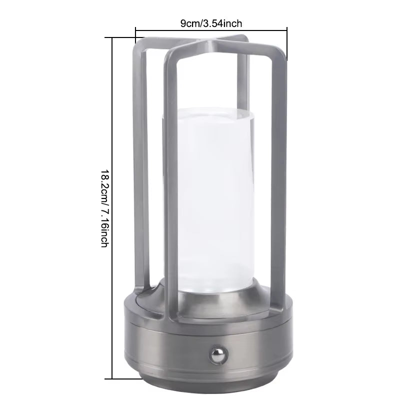 Night Light Black Gold Silver Table Lamp Touch USB Charging Ambient Light Suitable for Bedrooms Living Rooms