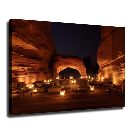 Bedouin Arabian Saudi Style Poster Picture HD Printing Modern Home Bedroom Wall Art Kitchen Office Decoration (Unframed,08×12Inch)