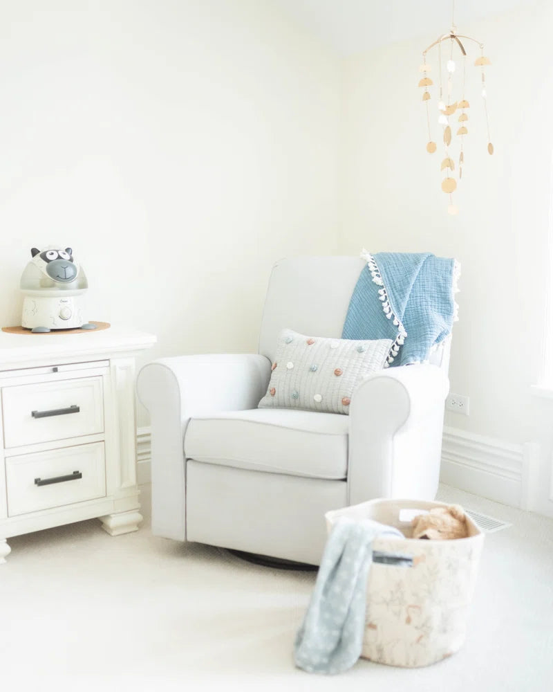 Gardenia Half Moon Metal Ceiling Hanging Decor, 36" L, Brass Finished, Nursery Décor