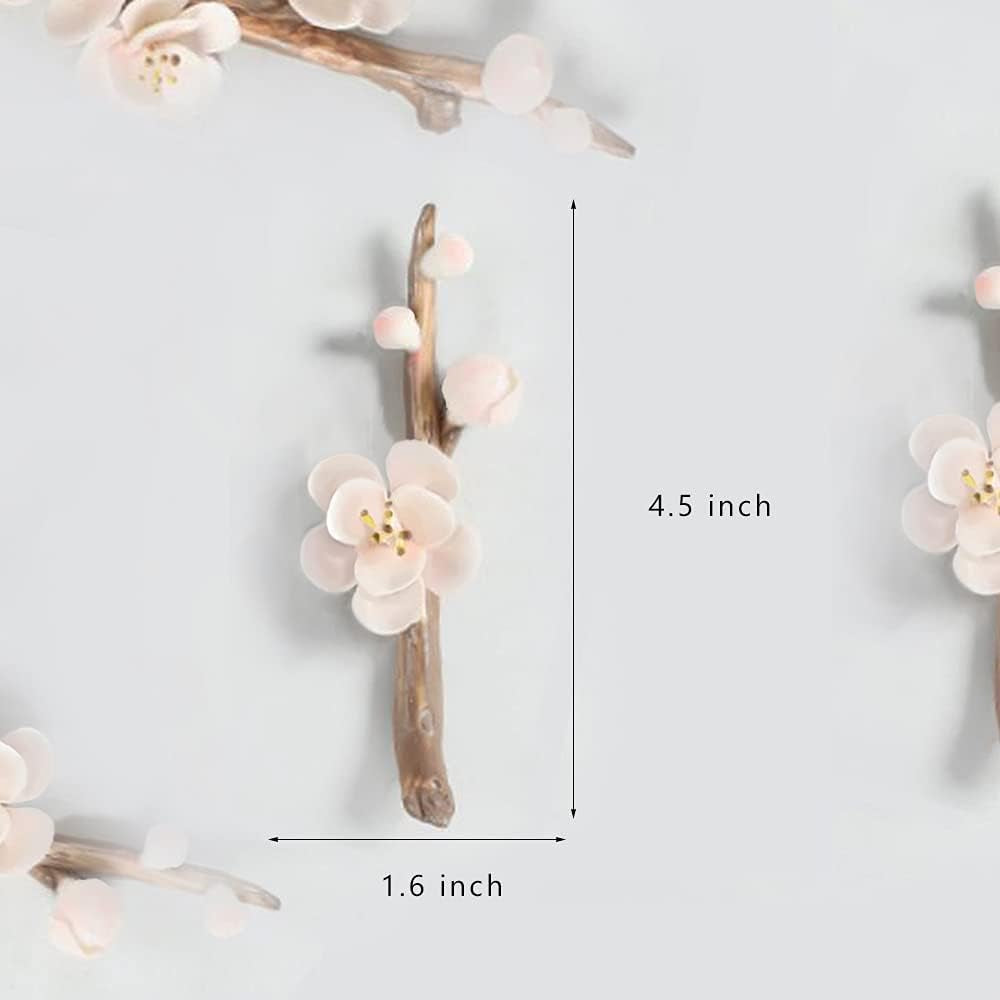 Incense Stick Burner Holder-Ceramic Handmade Flower Decorative Incense Burner for Incense, Ceramic Incense Sticks Holder for Yoga, Meditation, Bedroom(Pink)