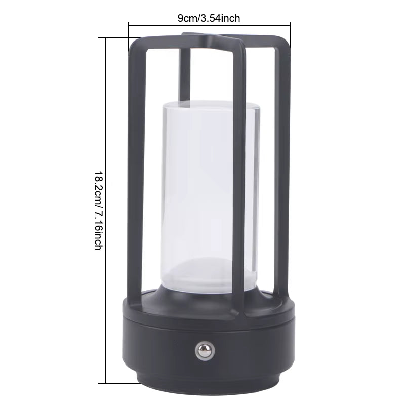 Night Light Black Gold Silver Table Lamp Touch USB Charging Ambient Light Suitable for Bedrooms Living Rooms