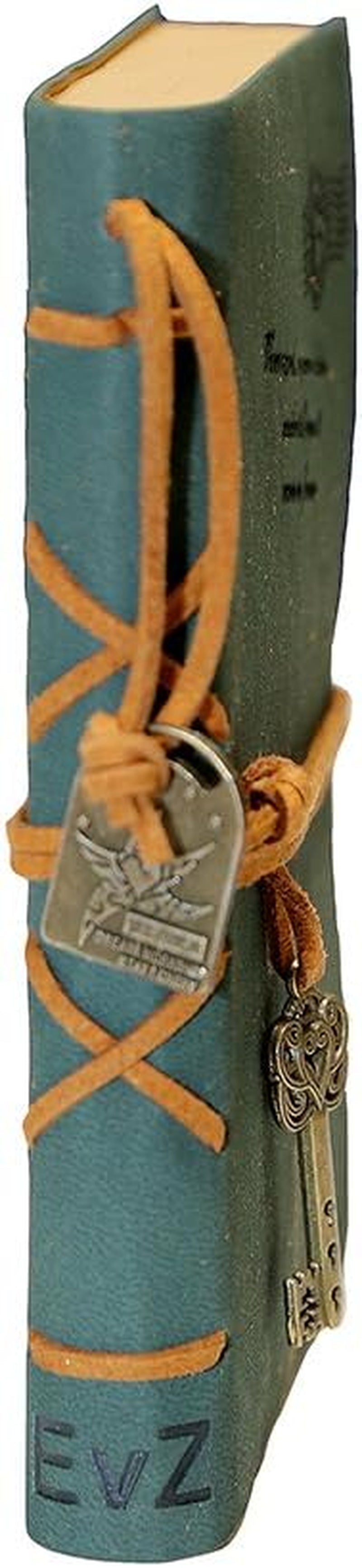 Leather Writing Journal Notebook, Classic Key Bound Retro Vintage Notebook Diary Sketchbook Gifts with Unlined Travel Journals to Write in for Girls and Boys Notepad Guest Book, Dark Green