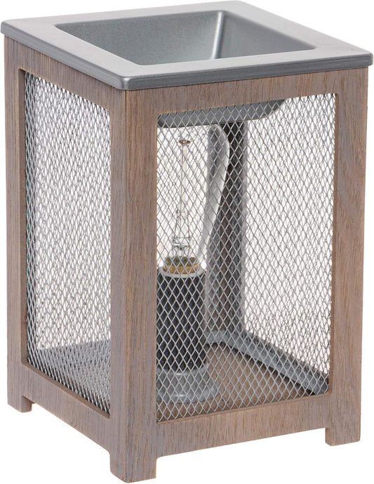 White Farmhouse Wax Warmer for Scented Wax - Electric Plug in Wax Melt Warmer - Stocking Stuffer Gift Holiday Christmas Hanukkah