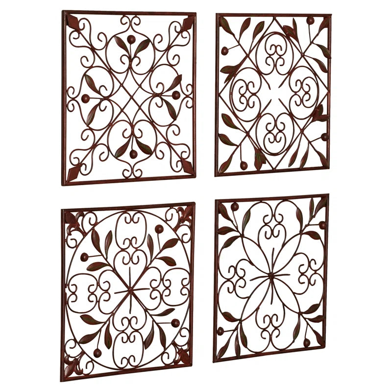 Farmhouse Plants & Flowers Wall Decor on Metal