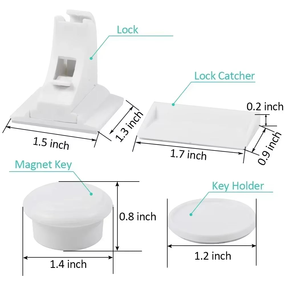 Magnetic Children'S Lock for Extra Cabinet Door Safety: a Must-Have for Parents Drawer Lock Baby Protection Baby Safety Lock