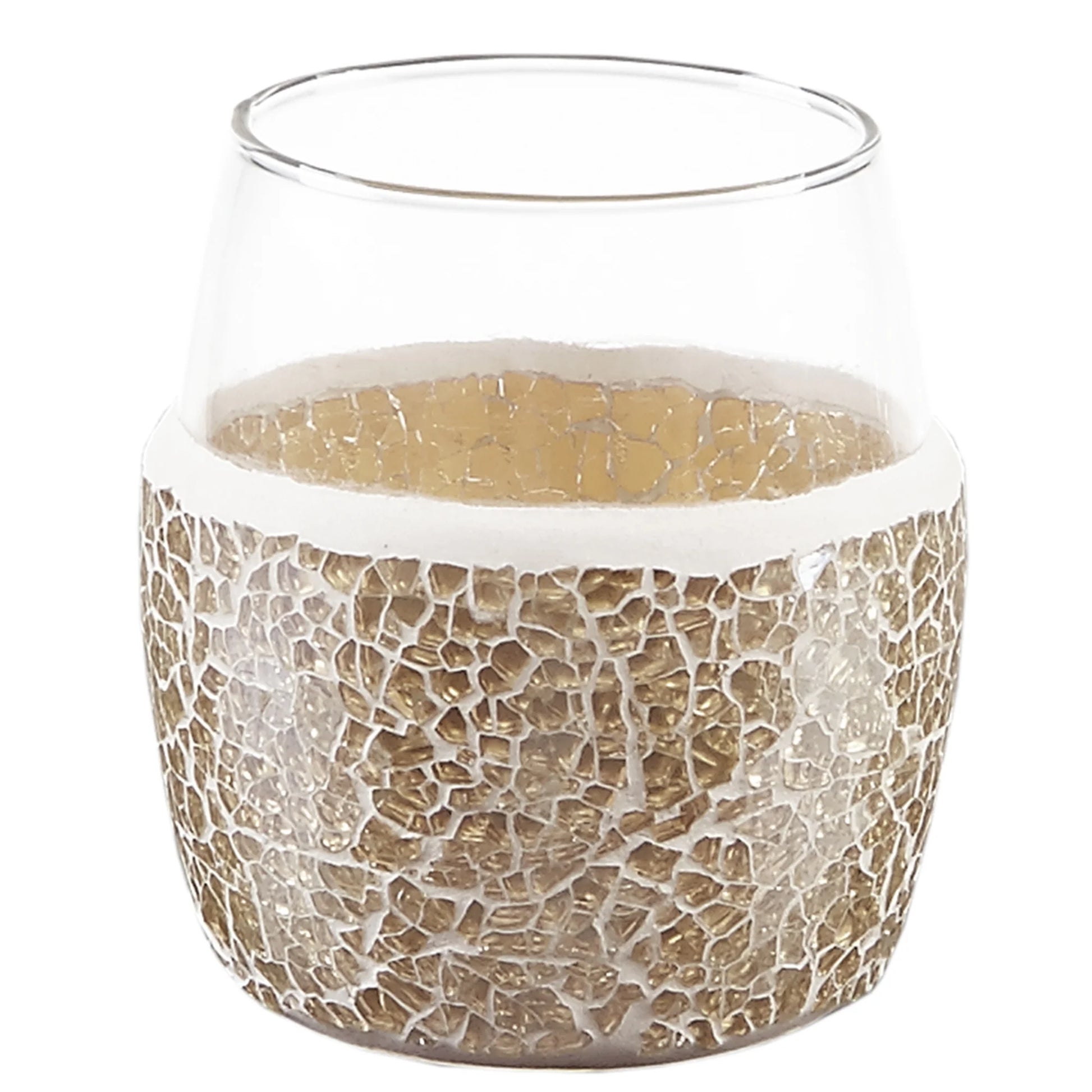 4 Piece Mosaic Bath Accessories Sets, Gold,Silver,Multi-Color