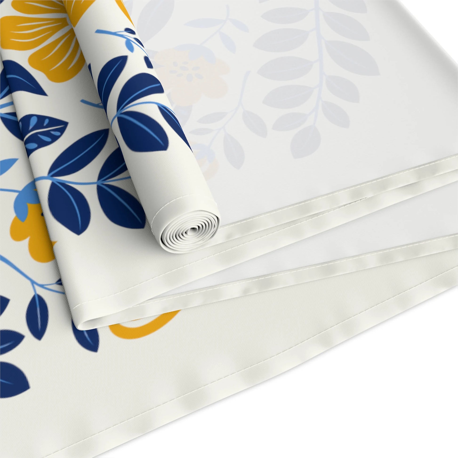 Scandinavian Flower Table Runner, Nordic Folk Art Home Decor, Scandi Housewarming Gift, Farmhouse Floral Gift, Botanical Table Centerpiece