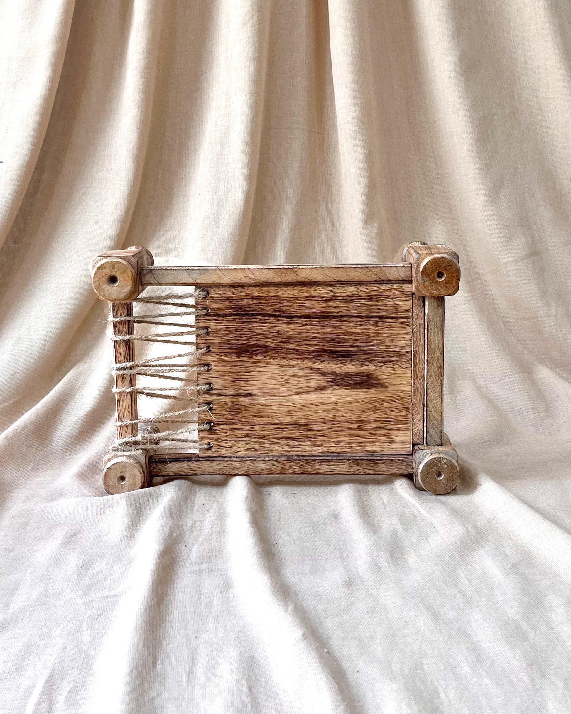 Handcrafted Miniature Indian Cot - Versatile Table Decor, Doll Bed, Desktop Decor, and Serving Tray - Elegant Unique Gift
