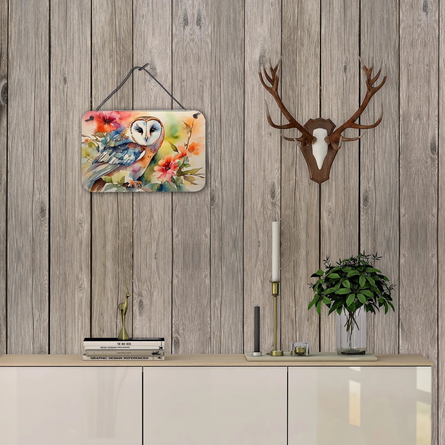 Barn Owl Wall or Door Hanging Prints