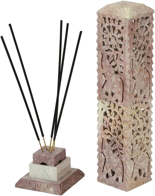 Home Handcrafted Stone Incense Holder | Candle Holder (Elephant)