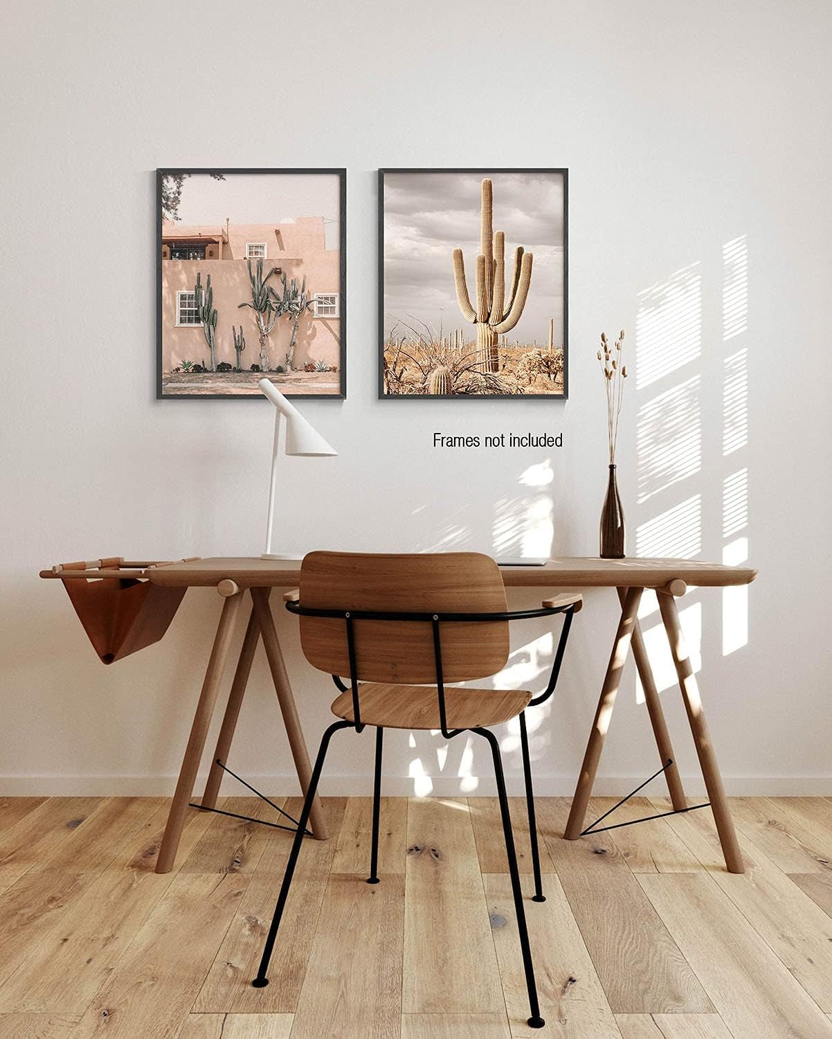 Dsert Wall Art Prints, Western Cactus Wall Decor, Boho Wall Decor for Bedroom Aesthetic, Set of 6, 8X10 Inches, Unframed