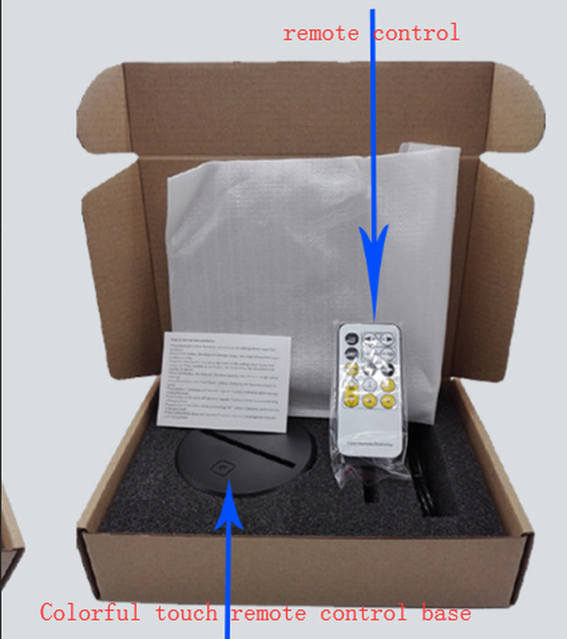 New Elephant 3D Light Colorful Touch 3D LED Visual Light Gift Decoration 3D Small Table Lamp