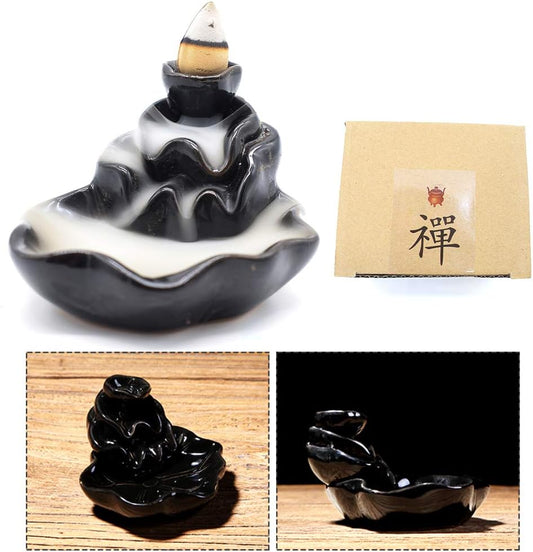Incense Burner, Ceramic Backflow Incense Holder, Home Decor Aromatherapy Ornament