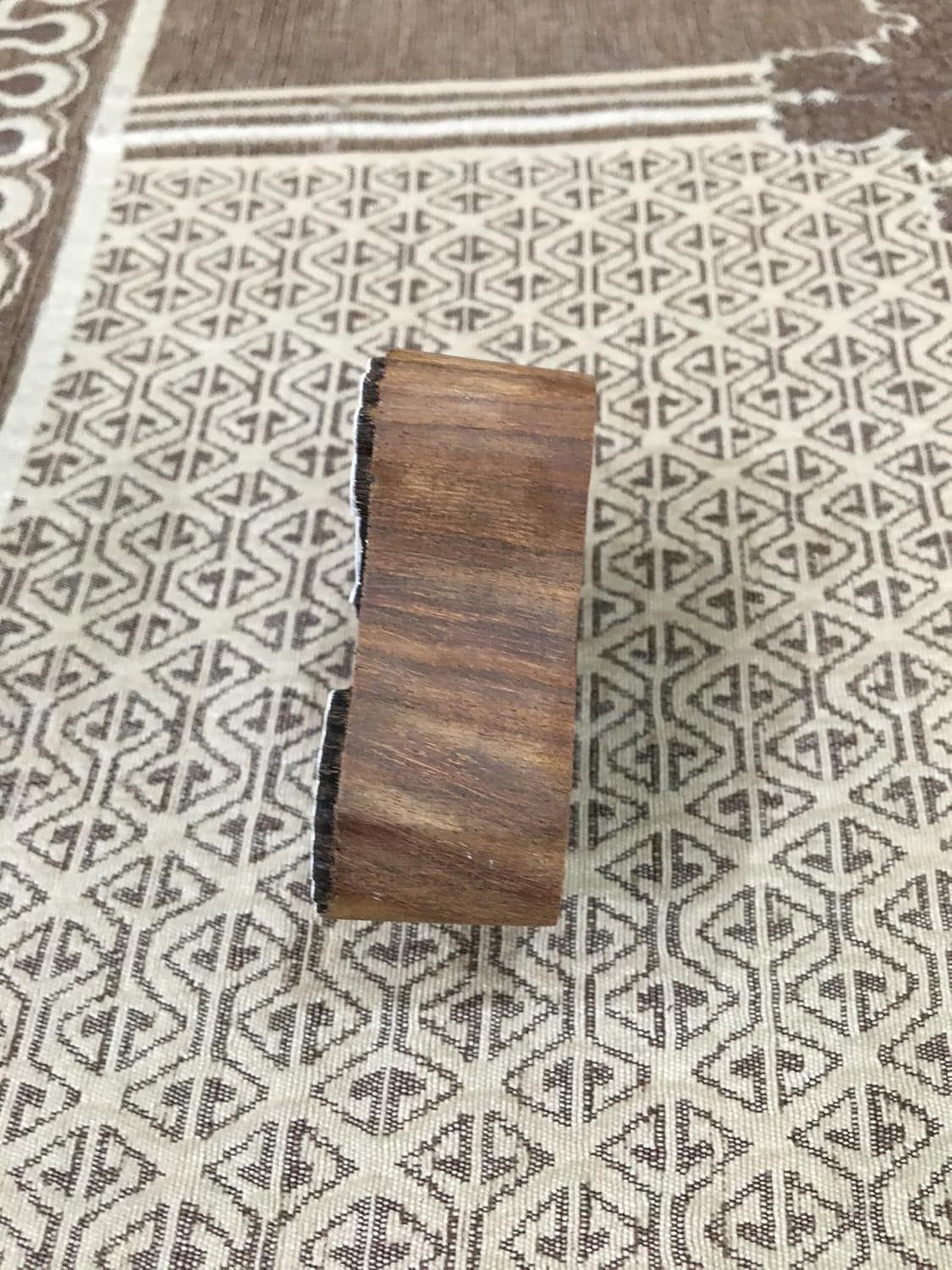 Marigold Flower Hand Carved Indian Wood Printing Block – Wooden Block for Textile Printing, Pottery Stamping, and Crafts