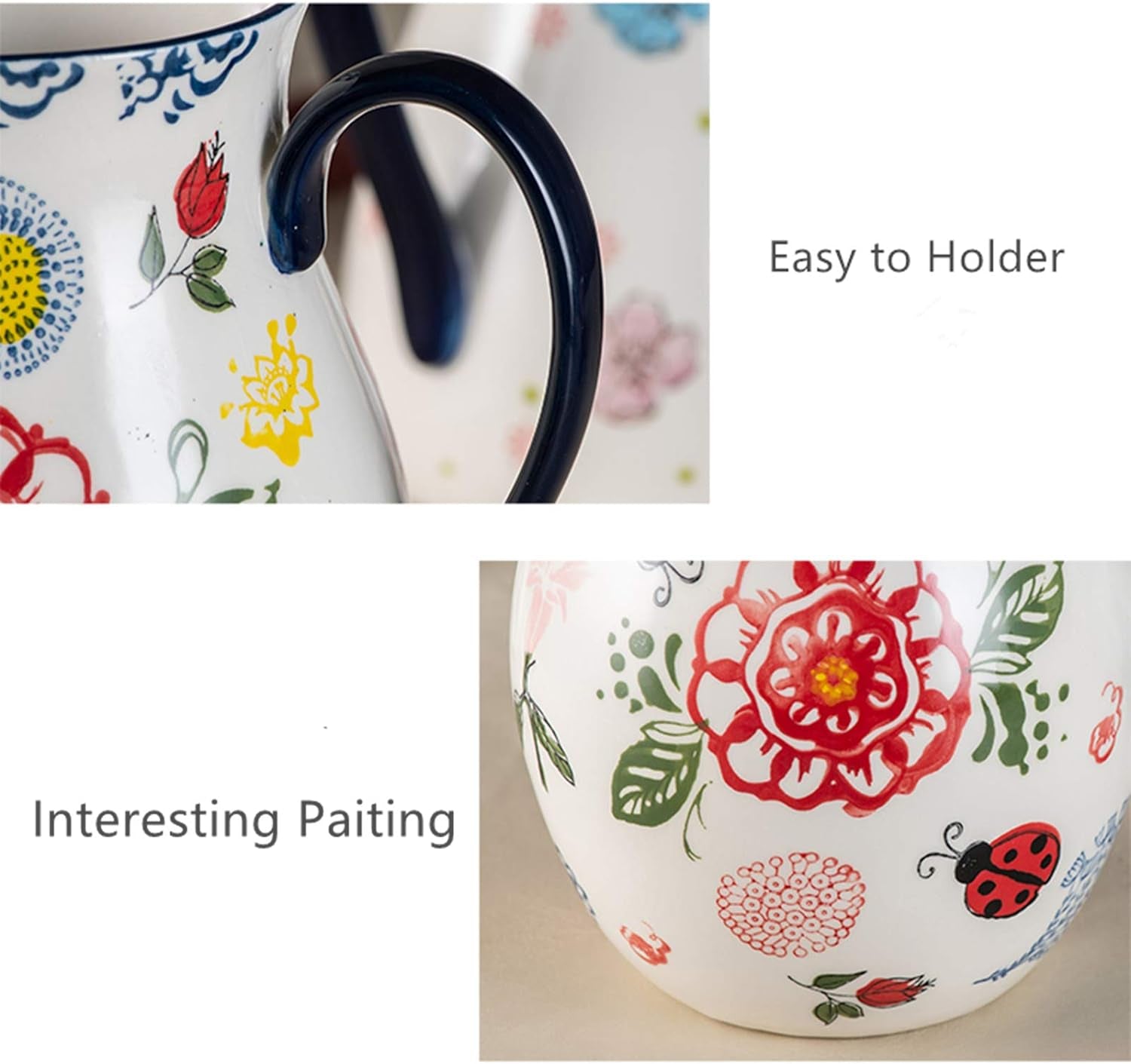 Ceramic Jug Vase Vintage Lemon Antique French Embossed Ceramic Flower Vase Heart Jug (E)