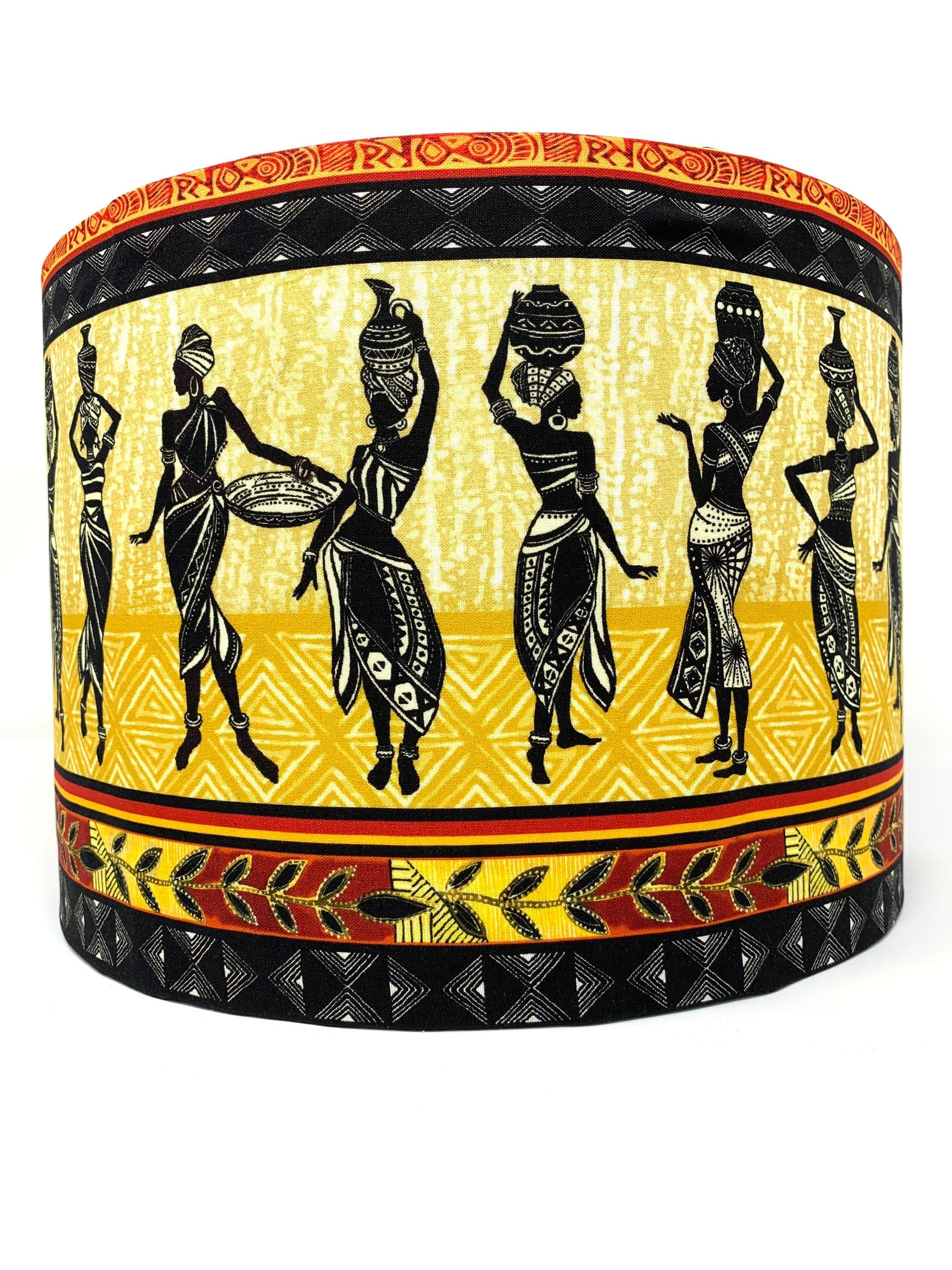 African Queens Border Lamp Shade, Light Shade for Table or Standard Lamps or Ceiling Lights