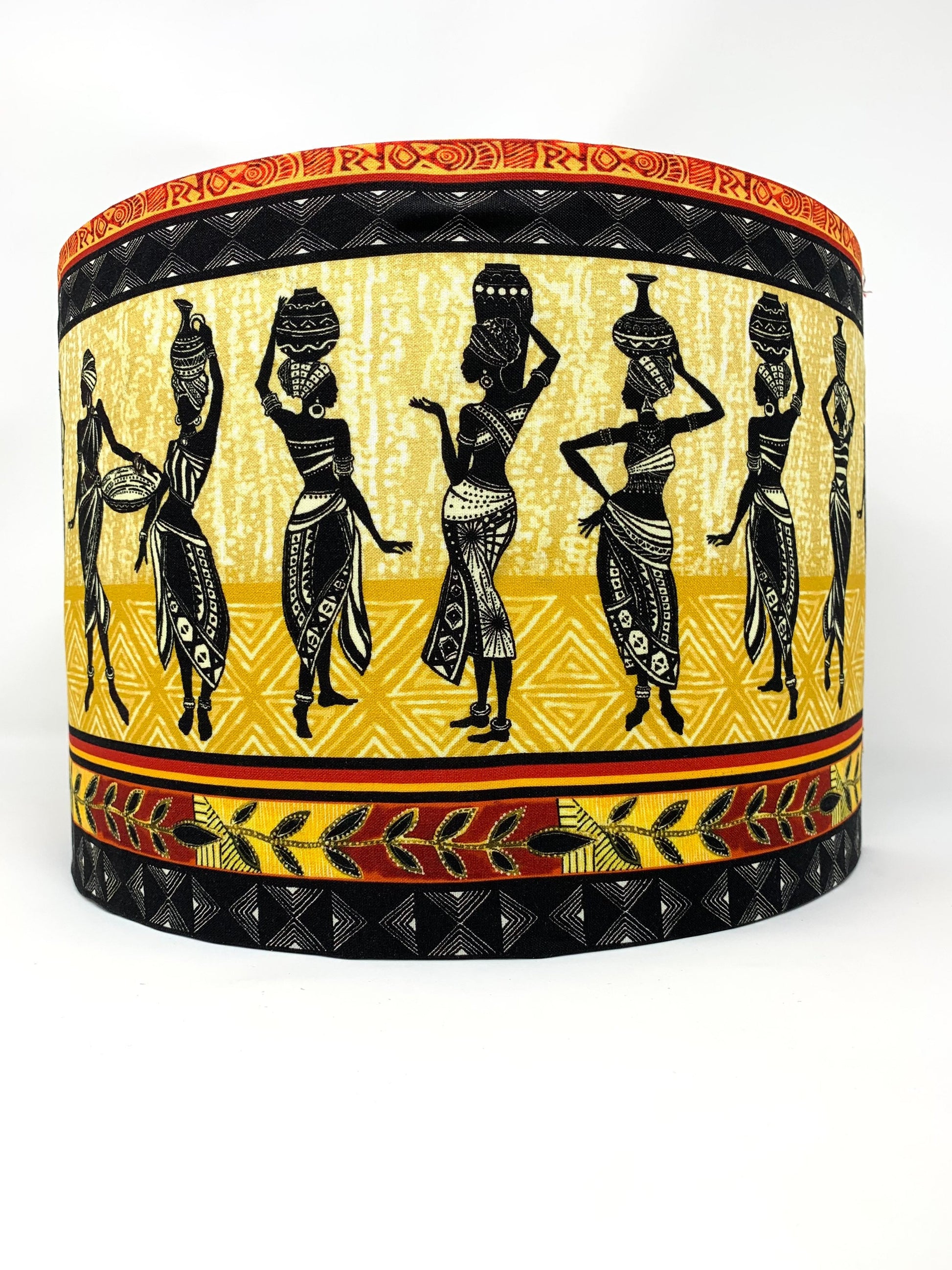 African Queens Border Lamp Shade, Light Shade for Table or Standard Lamps or Ceiling Lights